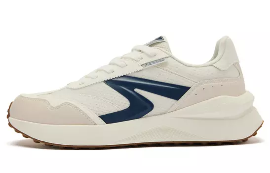 Кроссовки QIAODAN White 2.0 Lifestyle Shoes Men Low-top Ivory Graphite Blue, синий