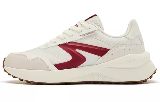 Кроссовки QIAODAN White 2.0 Lifestyle Shoes Women's Low-top Ivory College Red, красный