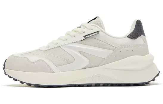 Кроссовки QIAODAN White 2.0 Lifestyle Shoes Women's Low-top Ivory Crescent Moon Color, слоновая кость