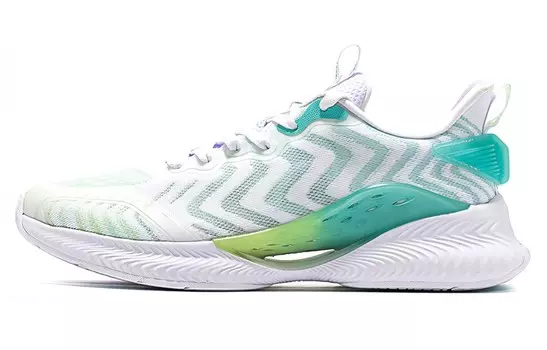 Кроссовки Qing Feng 4.0 мужские с низким верхом белые/зеленые Xtep