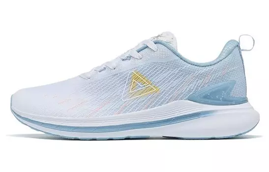 Кроссовки Qingyi для бега мужские с низким верхом Great White/лазурно-голубые Peak