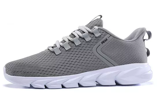 Кроссовки Qingyi мужские с низким верхом серебристо-серые Peak