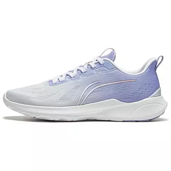 Кроссовки Qingyi женские с низким верхом серо-фиолетовые Lining