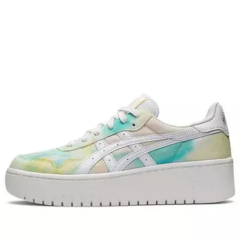 Кроссовки японская платформа s Asics, зеленый