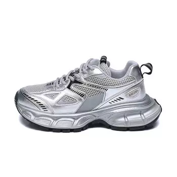 Кроссовки Quantity LIANGHUO Chunky Sneakers Women's Low-top, белый/серый