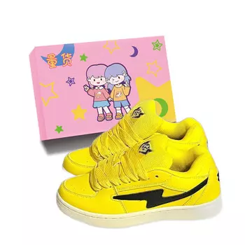 Кроссовки Quantity LIANGHUO Skateboarding Shoes Unisex Low-top, желтый