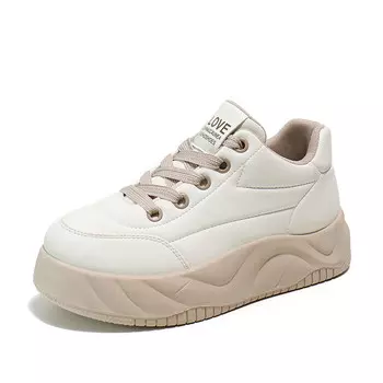 Кроссовки Quantity LIANGHUO Skateboarding Shoes Women's Low-top, коричневый