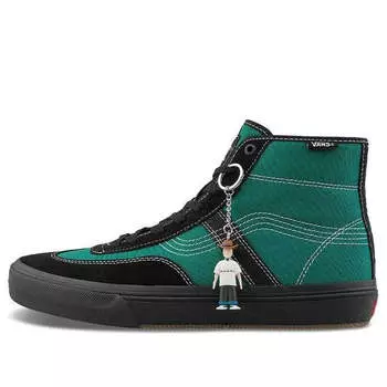 Кроссовки quasi x crockett high pro ltd 'green black' Vans, зеленый