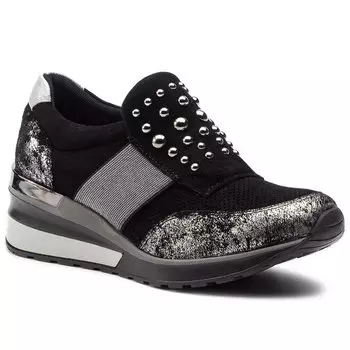 Кроссовки QUAZI, черное серебро