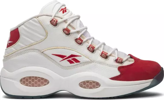 Кроссовки question mid '10th anniversary' Reebok, белый