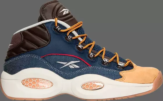 Кроссовки question mid 'dress code' Reebok, синий