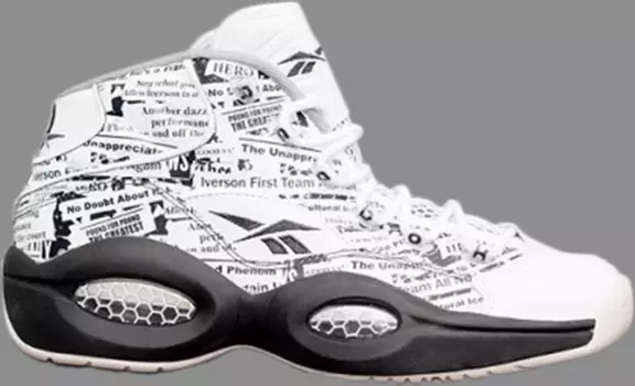 Кроссовки question mid 'misunderstood' Reebok, белый