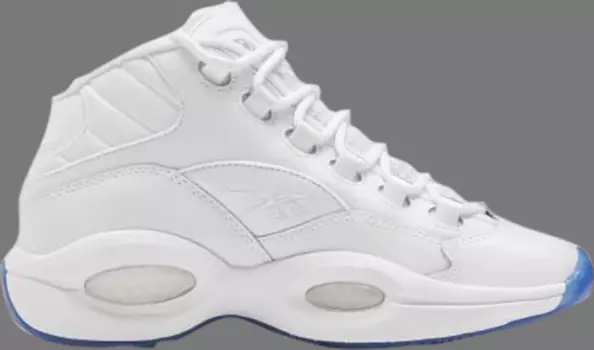 Кроссовки question mid big kids 'blue sole' Reebok, белый