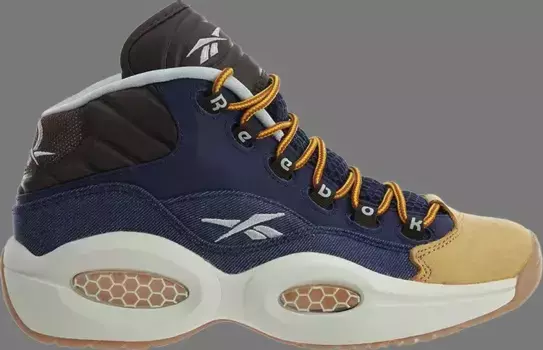 Кроссовки question mid j 'dress code' Reebok, синий