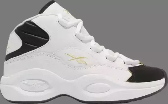 Кроссовки question mid j 'respect my shine' Reebok, белый