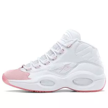 Кроссовки question mid 'pink toe' Reebok, розовый