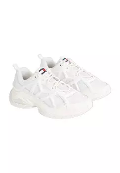 Кроссовки, язычок, кожа, мужские TOMMY Jeans, цвет Ybl White