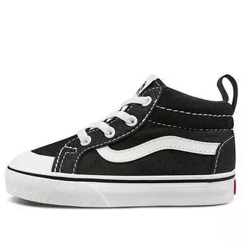 Кроссовки racer mid 'black white' Vans, черный
