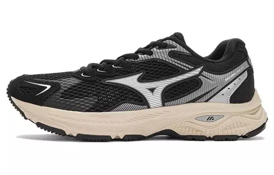 Кроссовки Racer S унисекс с низким верхом, черные Mizuno