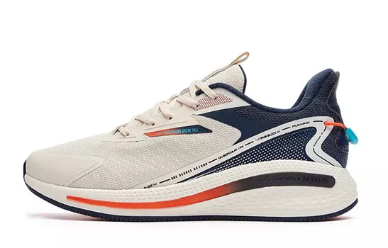 Кроссовки Rain Screen Running Shoes Men Low-Top бежевый/синий 361°