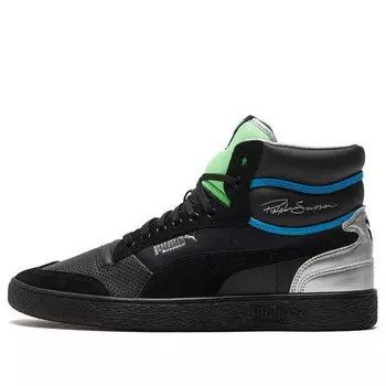 Кроссовки ralph sampson mid 'royal - black elektro green' Puma, черный