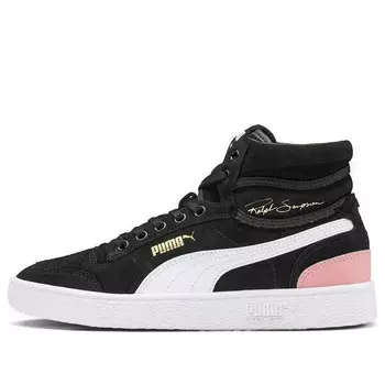 Кроссовки ralph sampson mid suede 'black bridal rose' Puma, черный
