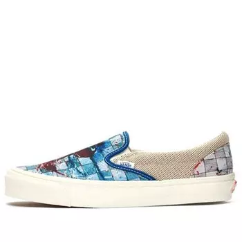 Кроссовки ralph steadman x og classic slip-on lx 'checkerboard splatter' Vans, синий