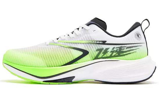 Кроссовки Rapid 2.0 мужские низкие белые Flying Shadow зеленые Qiaodan