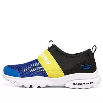 Кроссовки razor flex 'blue black yellow' Skechers, синий