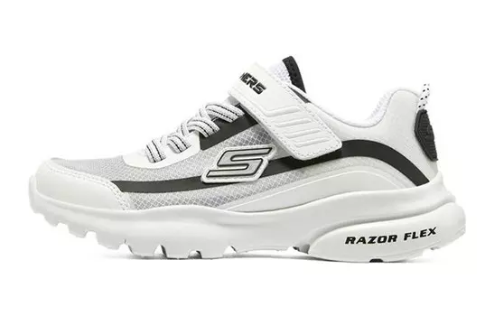 Кроссовки Razor Flex Kids Lifestyle GS Low-top Белый/черный Skechers