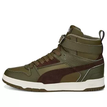Кроссовки rbd game high 'olive green burgundy' Puma, зеленый