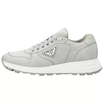 Кроссовки Re-Nylon серо-белые Prada