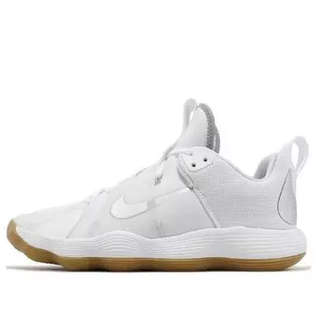 Кроссовки react hyperset se 'white metallic silver' Nike, белый