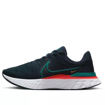 Кроссовки react infinity run flyknit 3 'obsidian bright spruce' Nike, мультиколор