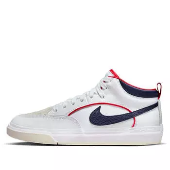 Кроссовки react leo sb 'white midnight navy' Nike, белый