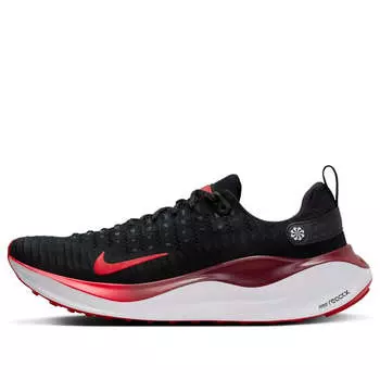 Кроссовки reactx infinity run 4 'black fire red' Nike, черный
