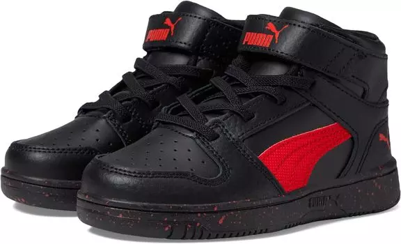 Кроссовки Rebound Layup Elevated Basketball PUMA, цвет Puma Black/For All Time Red