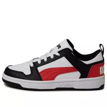 Кроссовки rebound layup low sl jr sneakers red/black Puma, белый