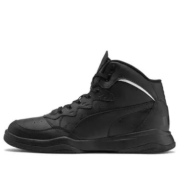 Кроссовки rebound playoff black white Puma, черный