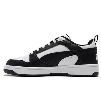 Кроссовки rebound v6 low 'black white' Puma, белый