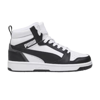 Кроссовки Rebound V6 Mid Big Kid 'Black White Shadow Grey', черный