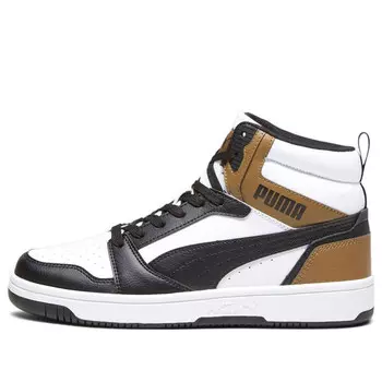 Кроссовки rebound v6 'white black chocolate' Puma, черный