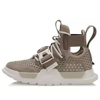 Кроссовки reburn ws hi Li-Ning, бежевый