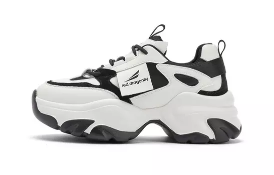 Кроссовки RED DRAGONFLY Chunky Sneakers Women's Low-top, черный