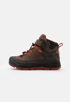 Кроссовки REDWOOD MID WP UNISEX Keen, цвет coffee bean/picante