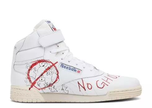 Кроссовки Reebok Bait X Stranger Things X Ghostbusters X Ex-O-Fit Vintage Hi 'Dustin', белый