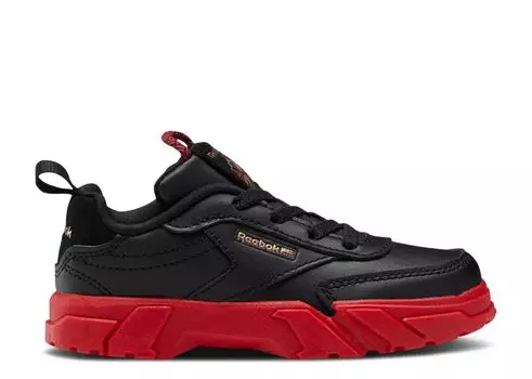 Кроссовки Reebok Cardi B X Club C Toddler 'Black Vector Red', черный