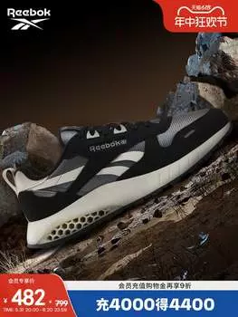 Кроссовки Reebok CL Leather Panda с амортизацией и сотовой структурой, голубой / серый
