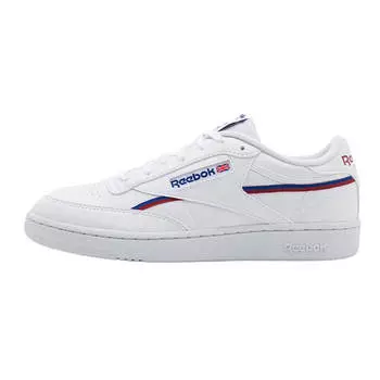Кроссовки Reebok Classic Club C 85 Vegan, белый/синий/бордовый