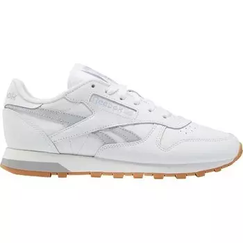 Кроссовки Reebok Classic кожаные женские, цвет Wei/Grau/Grau